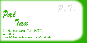 pal tax business card